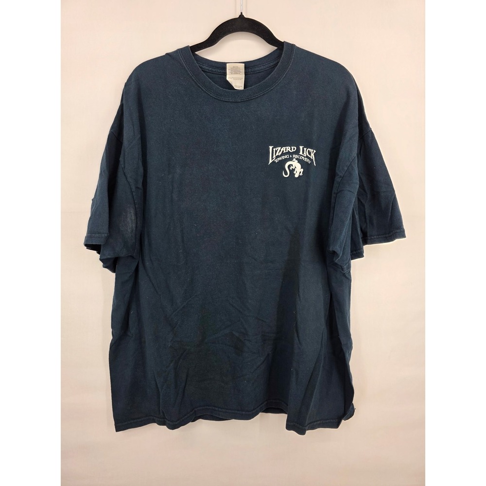 Gildan Lizard Lick Towing & Recovery Graphic T-Shirt Mens 2XL Black Short Sleeve